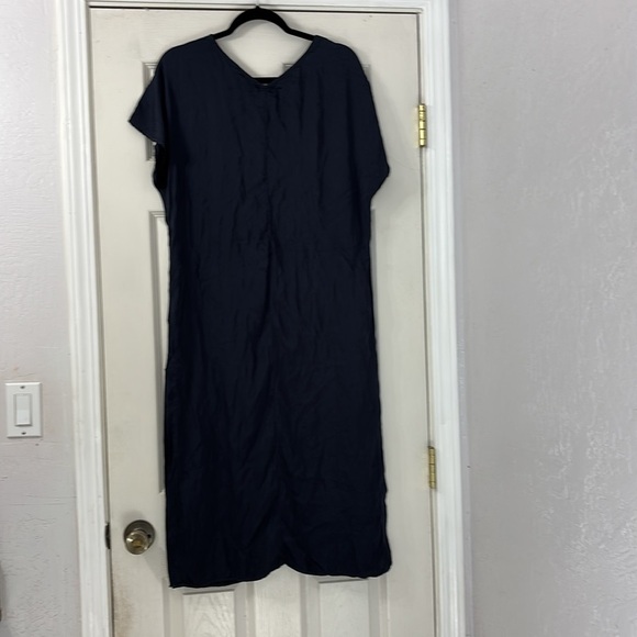Velvet by Graham & Spencer Navy V-Neck Dolman Sleeve Sheath Dress size XS - Picture 3 of 8